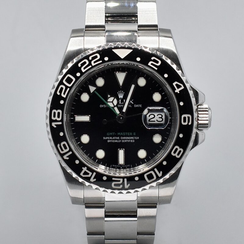 ROLEX GMT MASTER II REF. 116710LN BOX AND PAPERS