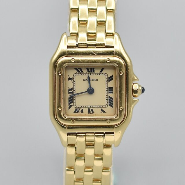 CARTIER PANTHERE YELLOW GOLD BOX AND PAPERS