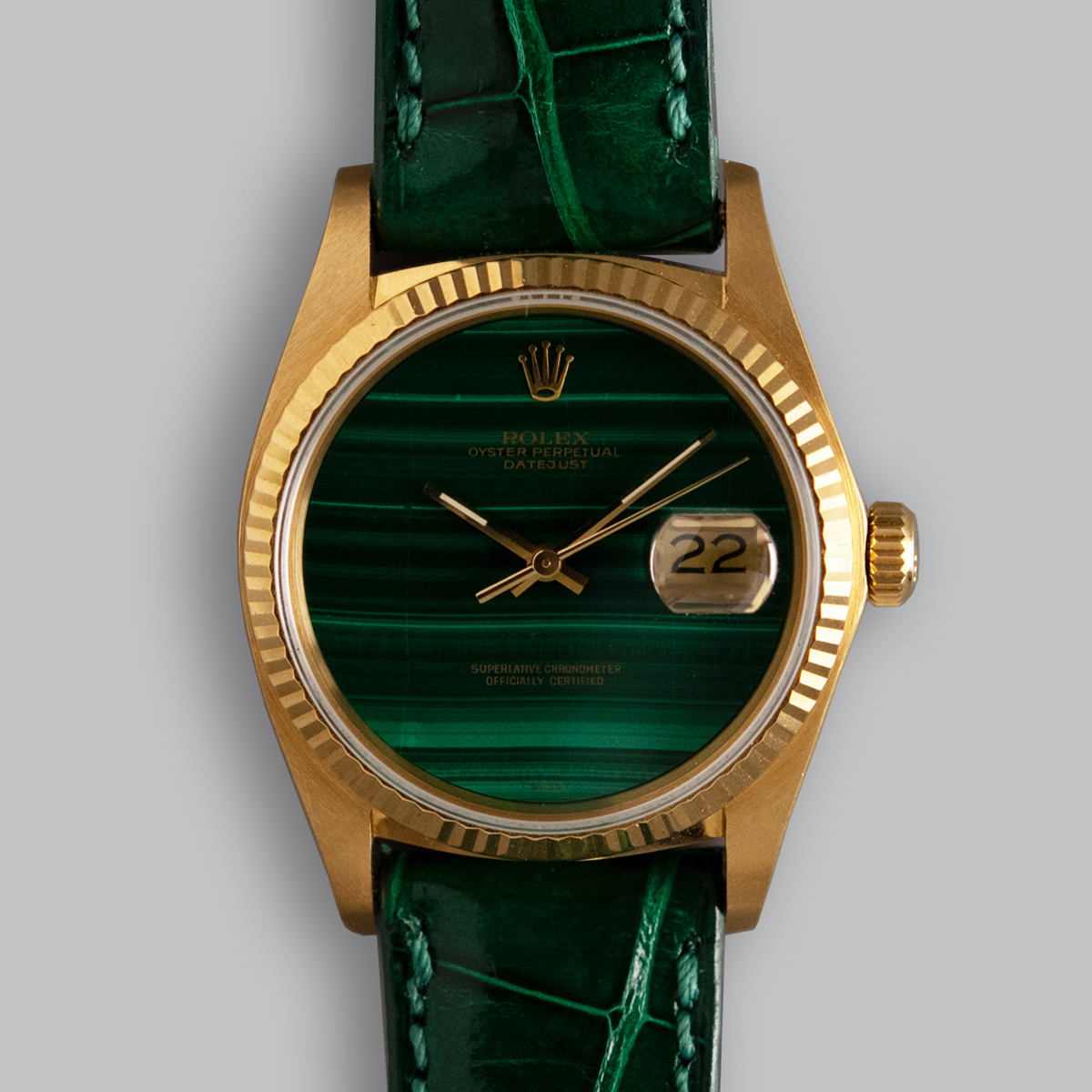 ROLEX DATEJUST MALACHITE DIAL REF. 16018