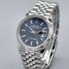 ROLEX DATEJUST 36 REF. 126234 BLUE MOTIF DIAL BOX AND PAPERS