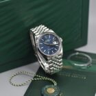 ROLEX DATEJUST 36 REF. 126234 BLUE MOTIF DIAL BOX AND PAPERS