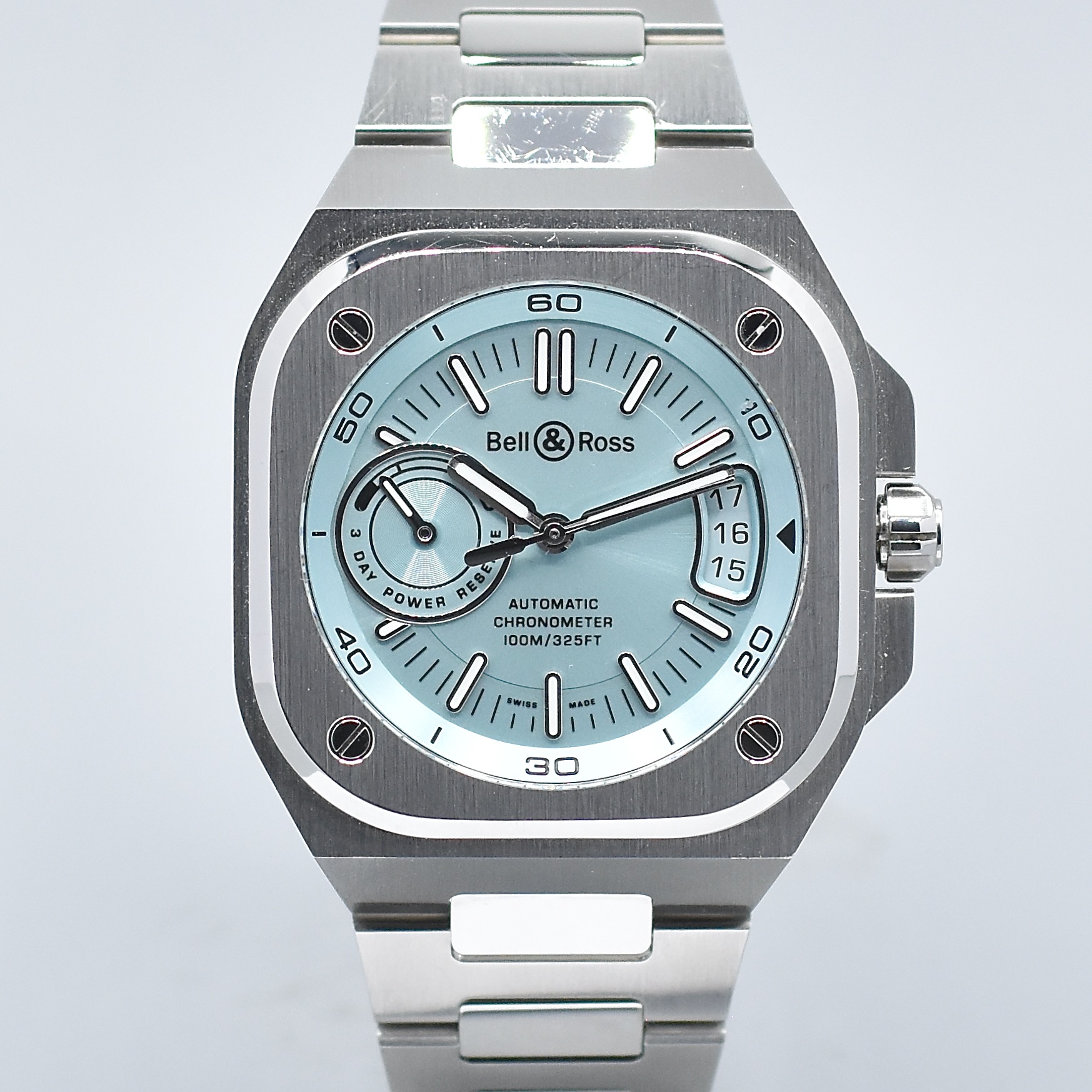 BELL & ROSS BR-X5 ICE BLUE STAINLESS STEEL