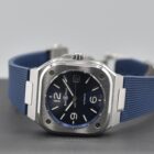 BELL & ROSS BR05A-BLU-ST/SRB WITH BOX AND PAPERS