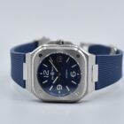 BELL & ROSS BR05A-BLU-ST/SRB WITH BOX AND PAPERS