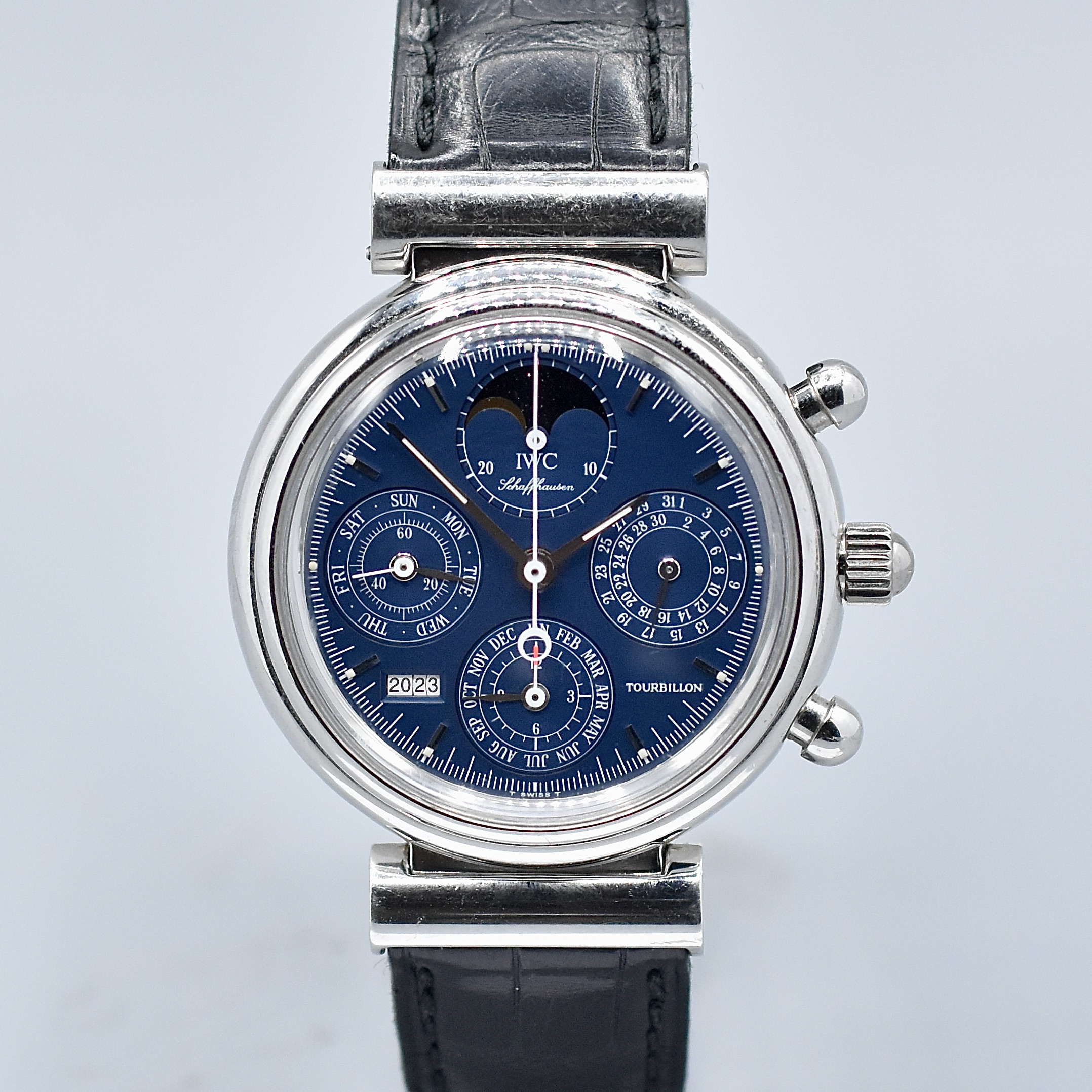 IWC DA VINCI REF. IW3752 PERPETUAL CALENDAR TOURBILLON PLATINUM LIMITED EDITION