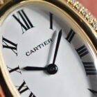 CARTIER BAIGNOIRE YELLOW GOLD WITH DIAMONDS SET BEZEL