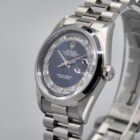 ROLEX DAY-DATE BLUE MYRIAD DIAL PLATINUM REF. 18206 BOX AND PAPERS