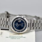 ROLEX DAY-DATE BLUE MYRIAD DIAL PLATINUM REF. 18206 BOX AND PAPERS