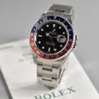 ROLEX GMT MASTER II « PEPSI » STICK DIAL REF.16710 BOX AND PAPERS
