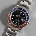 ROLEX GMT MASTER II “PEPSI” STICK DIAL REF.16710 BOX AND PAPERS