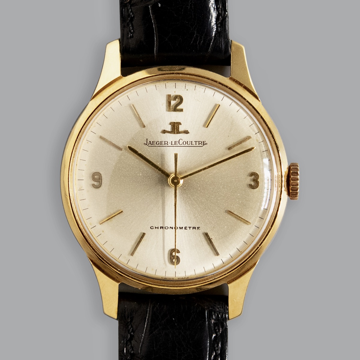 JAEGER LECOULTRE CHRONOMETRE YELLOW GOLD