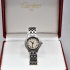 CARTIER COUGAR STAINLESS STEEL REF. 987906 BOX AND PAPERS