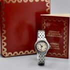CARTIER COUGAR STAINLESS STEEL REF. 987906 BOX AND PAPERS
