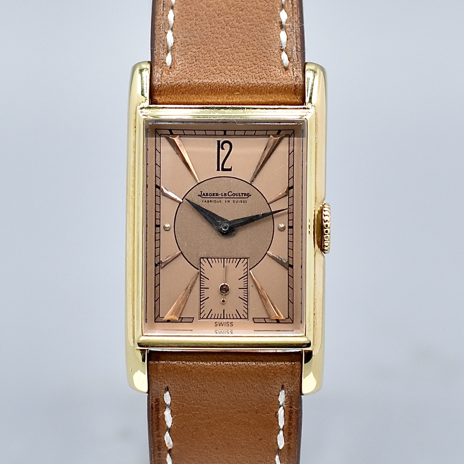 JAEGER LECOULTRE / HERMES UNIPLAN “SALMON DIAL”