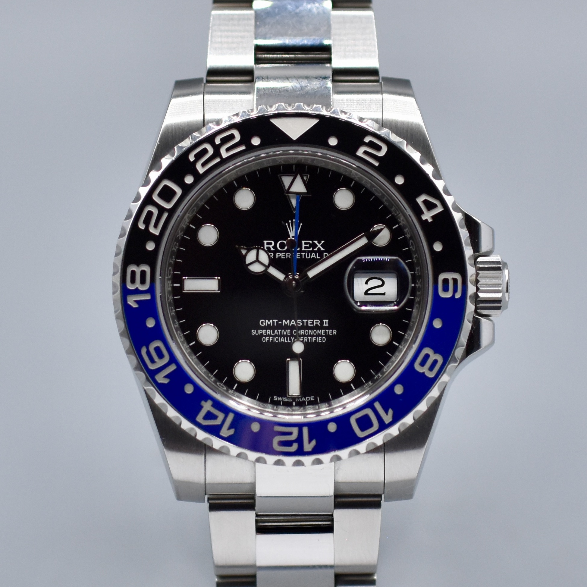 ROLEX GMT MASTER II « BATMAN » REF. 116710BLNR FULL SET