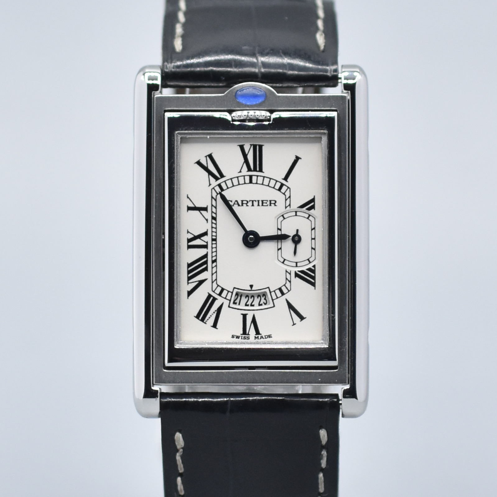 CARTIER TANK BASCULANTE JUMBO REF. 2522 STAINLESS STEEL