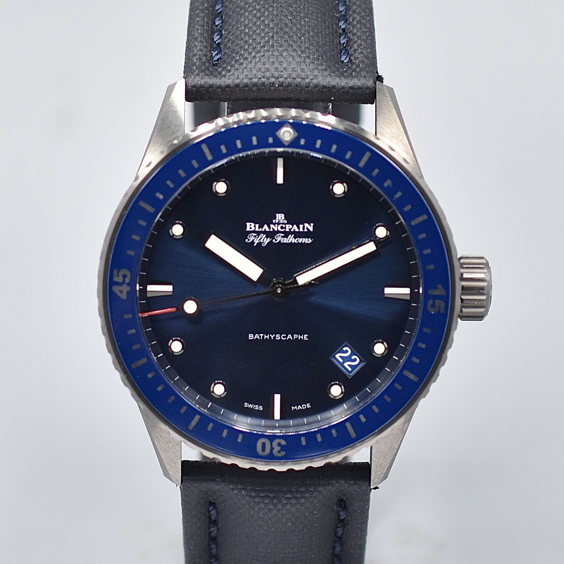 BLANCPAIN FIFTY FATHOMS BATHYSCAPHE REF. 5000.0240.052A BOX AND PAPERS