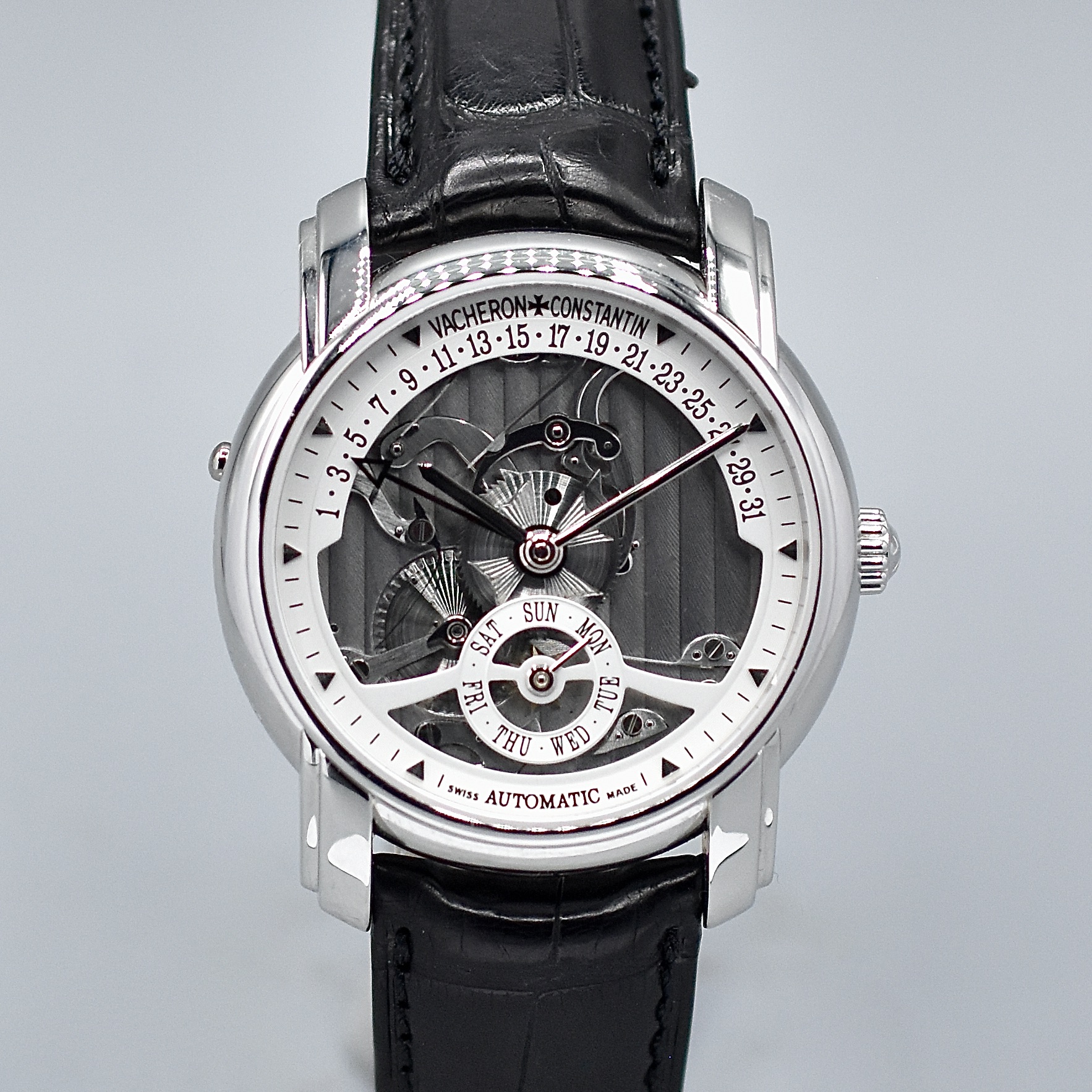 VACHERON CONSTANTIN SKELETON RETROGRADE LIMITED EDITION REF. 47247 PLATINUM WITH EXTRACT FROM THE ARCHIVES