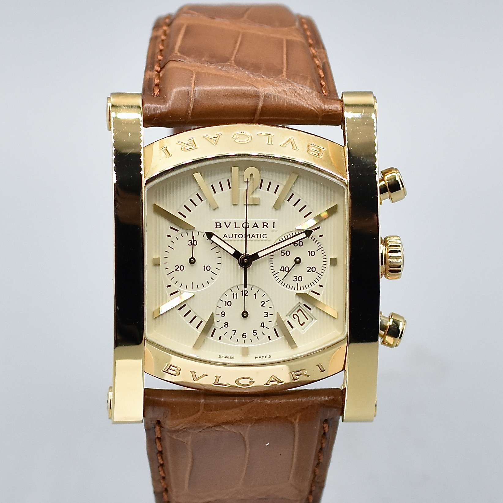 BULGARI ASSIOMA CHRONOGRAPH “OLYMPIQUE LYONNAIS” YELLOW GOLD