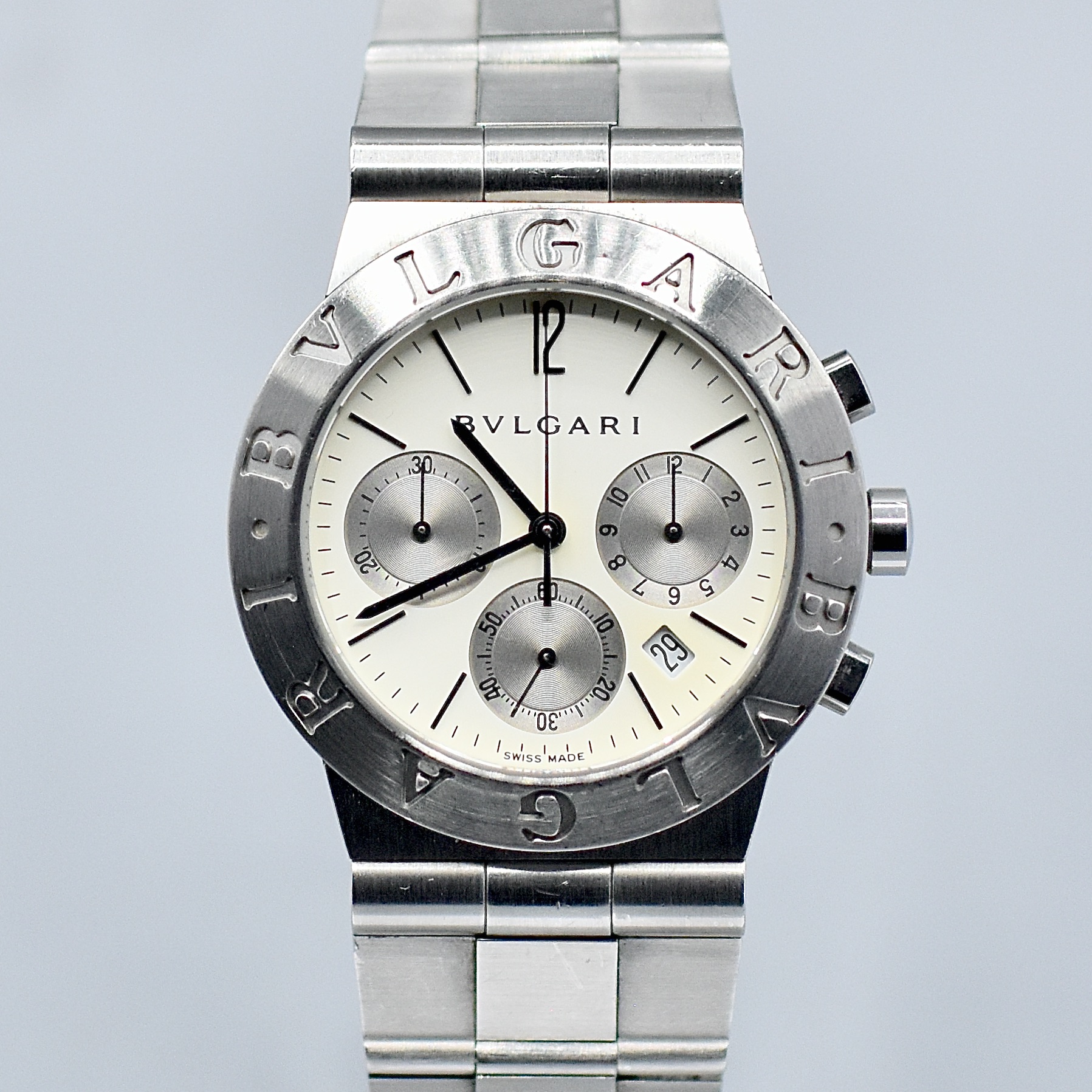 BULGARI DIAGONO CHRONOGRAPH REF. CH35S STAINLESS STEEL