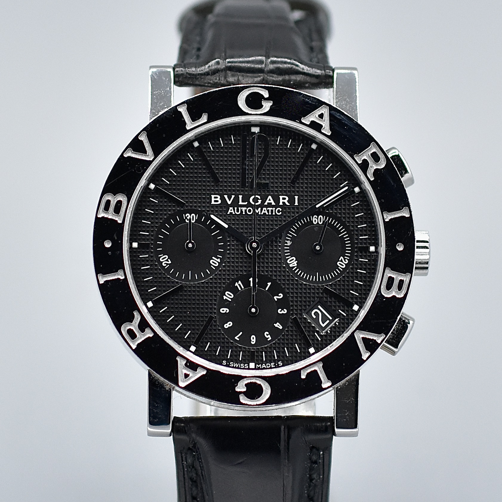 BULGARI BULGARI CHRONOGRAPH REF. BB38SLCH BOX AND PAPERS