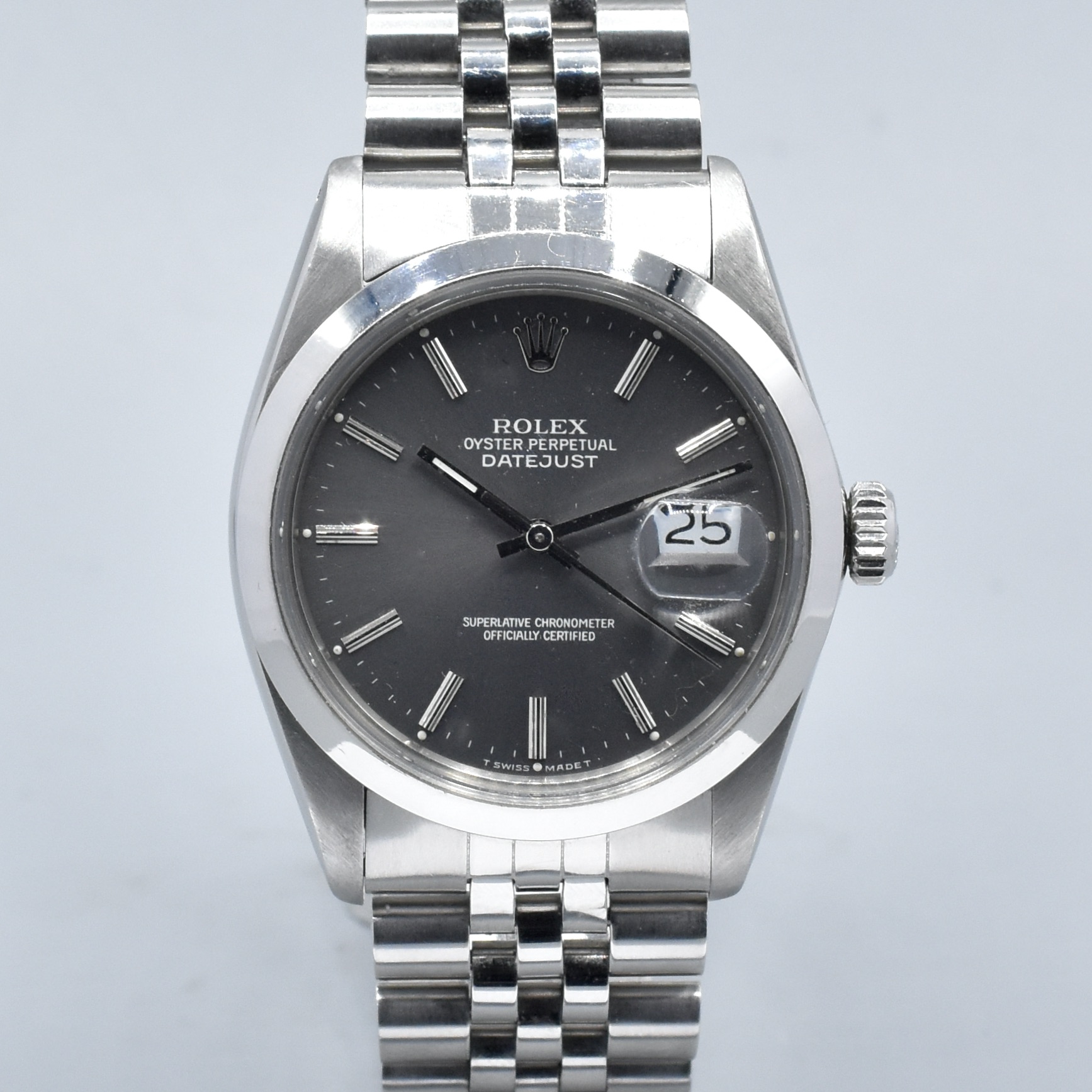 ROLEX DATEJUST REF. 16000 STAINLESS STEEL GREY DIAL