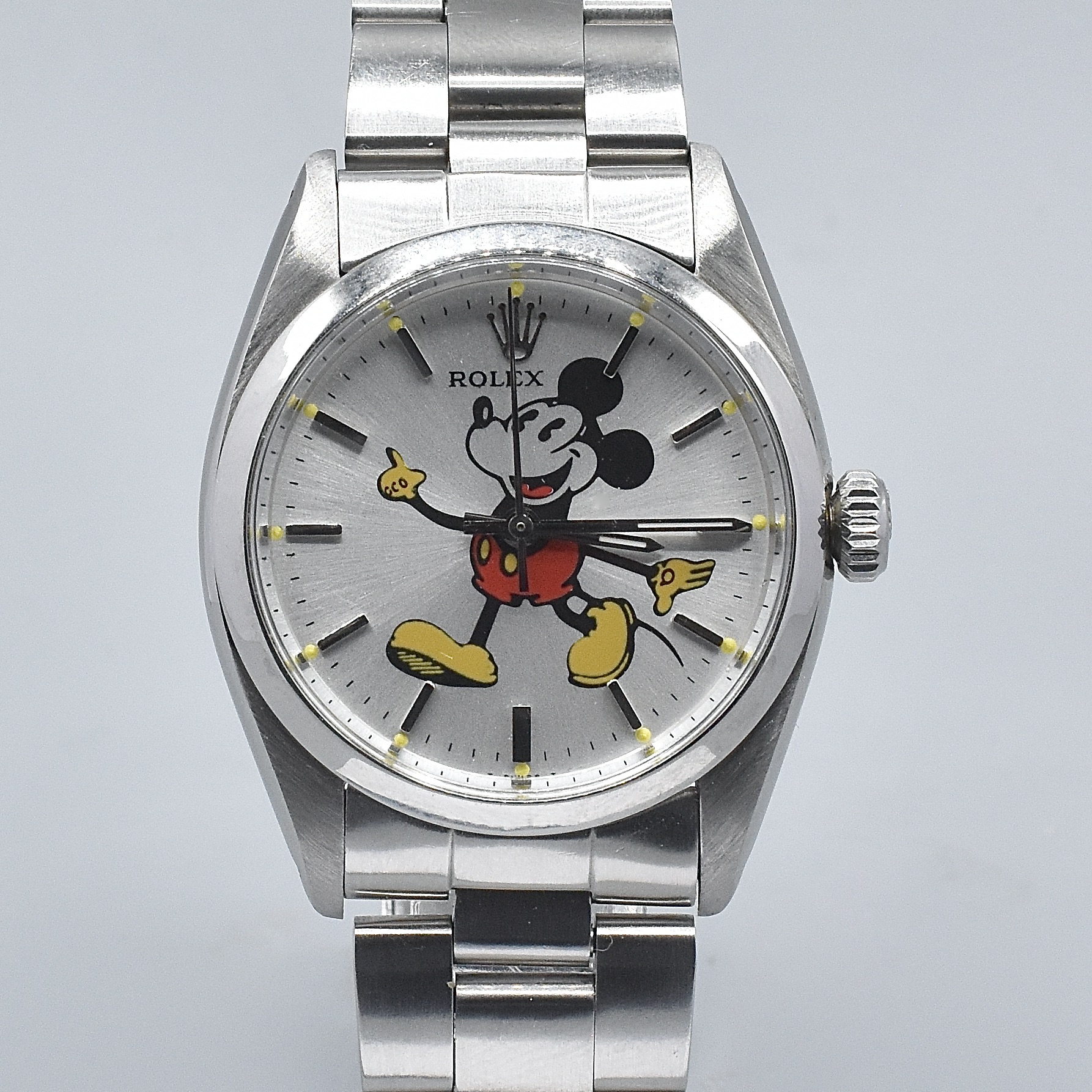 ROLEX OYSTER PRECISION REF. 6422 CUSTOM MICKEY MOUSE DIAL STAINLESS STEEL