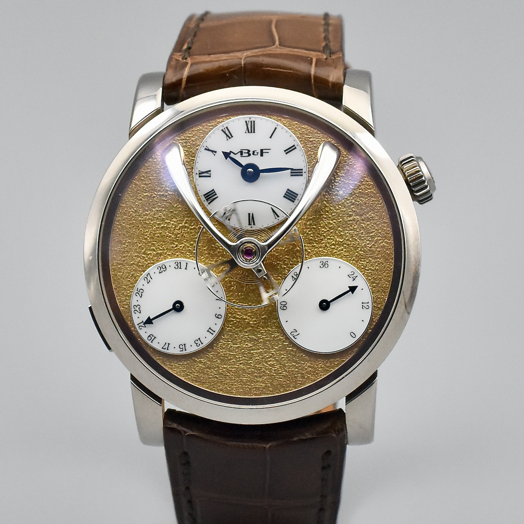MB&F LEGACY MACHINE SPLIT ESCAPEMENT LIMITED EDITION WHITE GOLD FULL SET