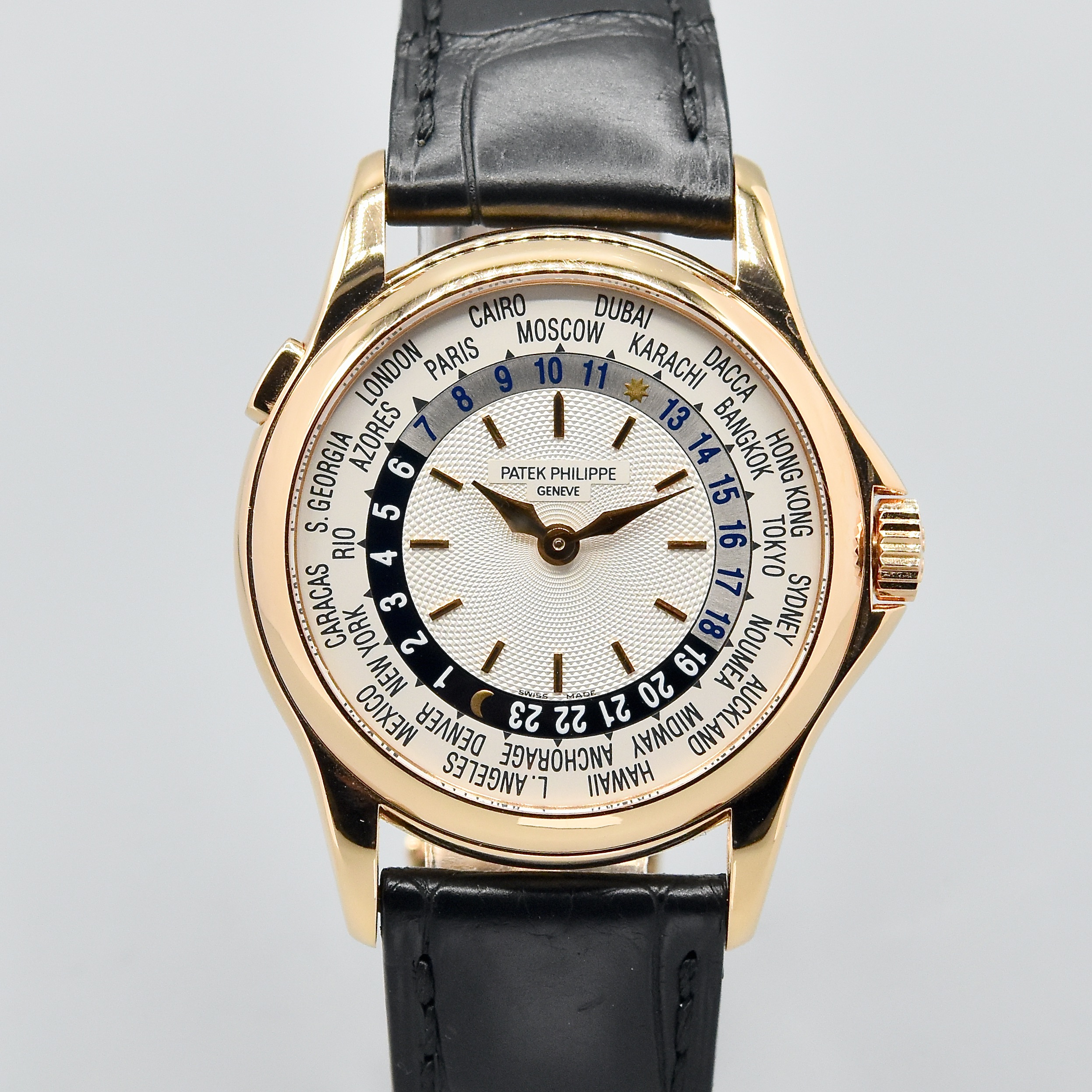 PATEK PHILIPPE WORLD TIME REF. 5110R WITH BOX AND EXTRACT FROM THE ARCHIVES