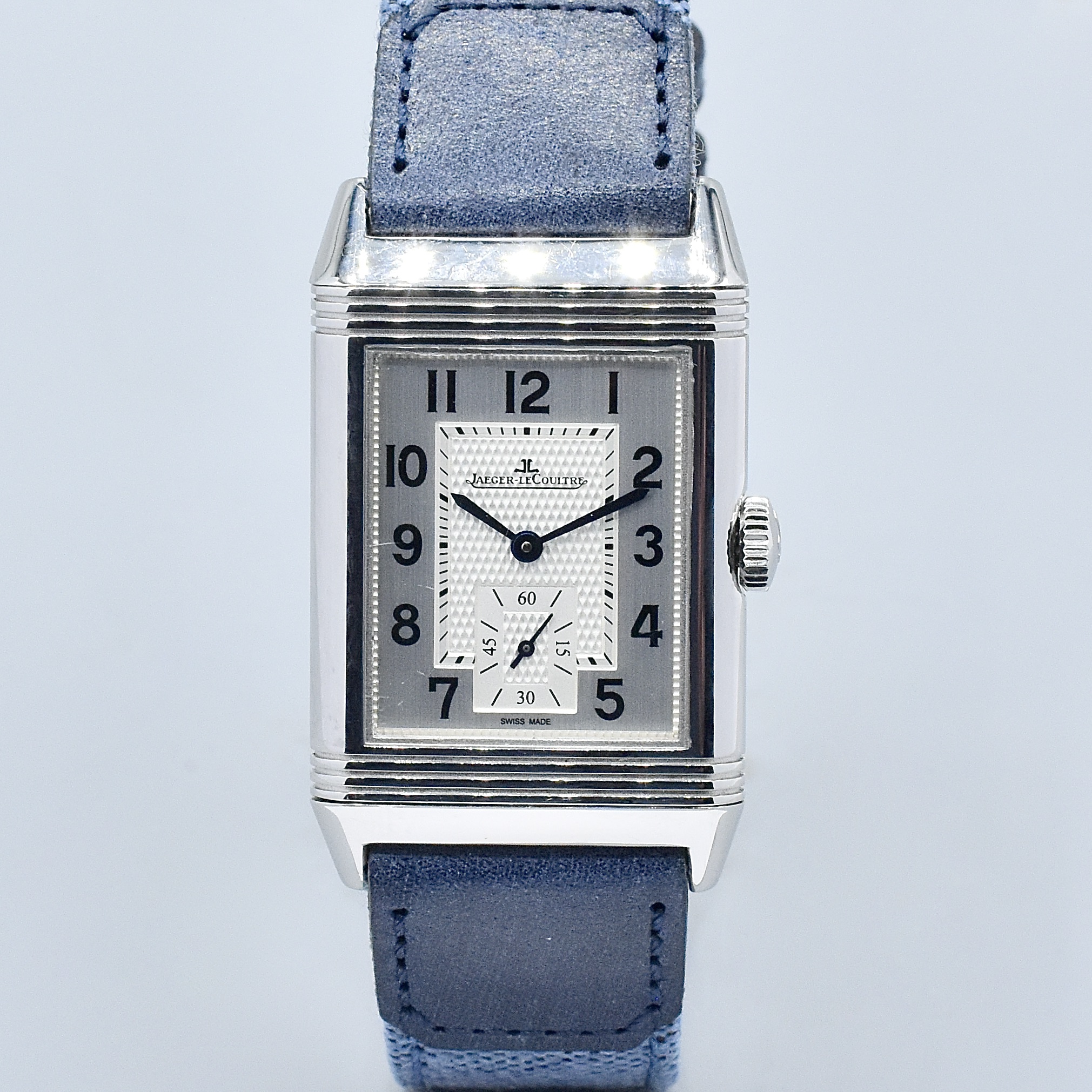 JAEGER LECOULTRE REVERSO CLASSIC LARGE SMALL SECOND REF. 214.8.62 STAINLESS STEEL FULL SET