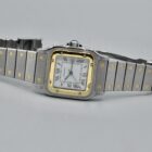 CARTIER SANTOS CARREE AUTOMATIC REF. 2961 STAINLESS STEEL AND GOLD