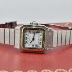 CARTIER SANTOS CARREE AUTOMATIC REF. 2961 STAINLESS STEEL AND GOLD