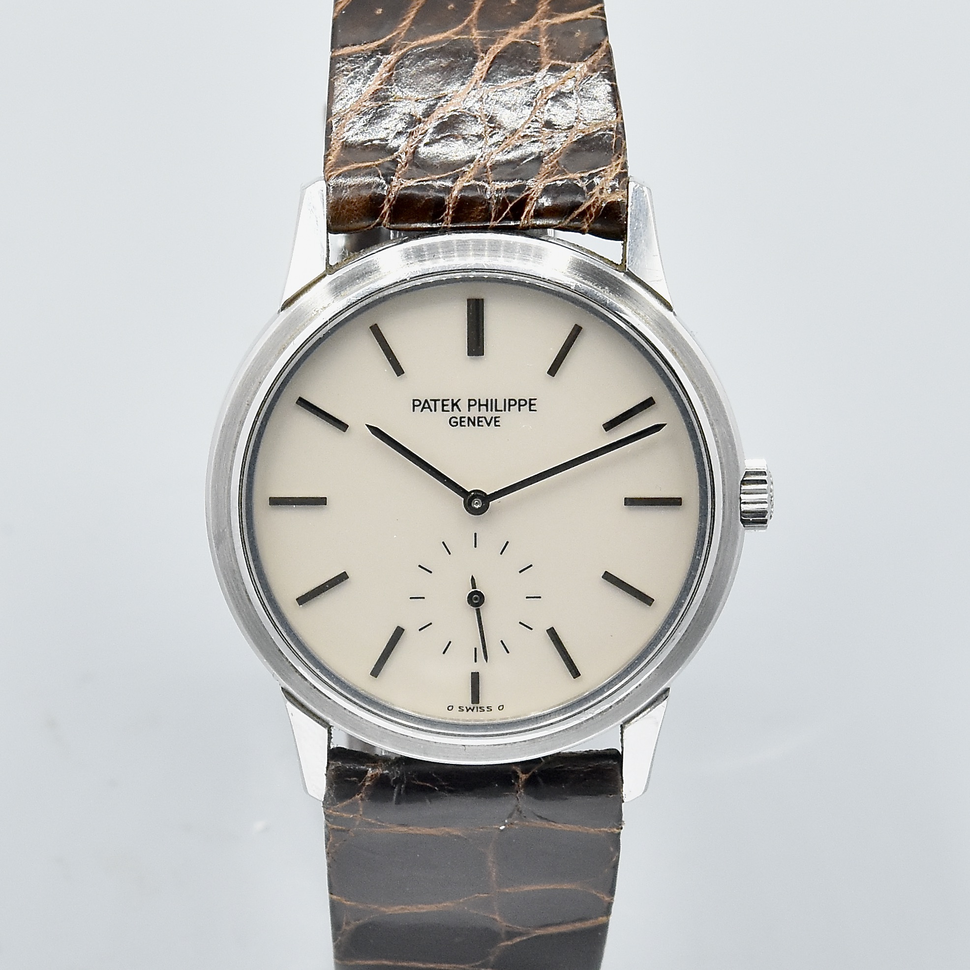 PATEK PHILIPPE CALATRAVA REF. 3718 JAPAN EDITION 150TH ANNIVERSARY STAINLESS STEEL WITH BOX & PAPERS