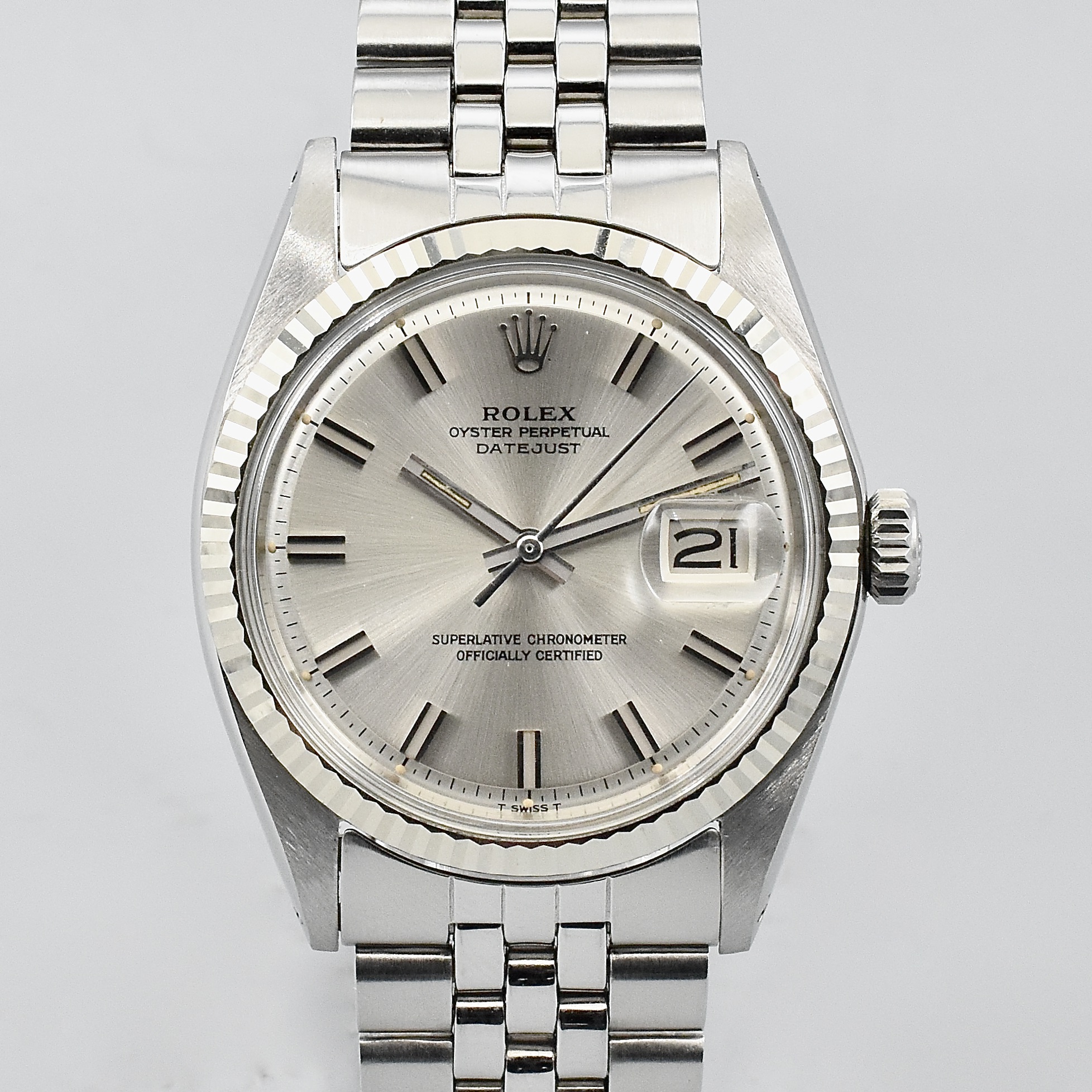 ROLEX DATEJUST WIDE BOY REF. 1601 STAINLESS STEEL
