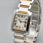 CARTIER TANK FRANCAISE REF. 2301 STAINLESS STEEL AND GOLD WITH PAPERS