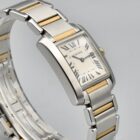 CARTIER TANK FRANCAISE REF. 2301 STAINLESS STEEL AND GOLD WITH PAPERS