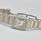 CARTIER TANK FRANCAISE REF. 2301 STAINLESS STEEL AND GOLD WITH PAPERS
