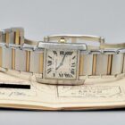 CARTIER TANK FRANCAISE REF. 2301 STAINLESS STEEL AND GOLD WITH PAPERS